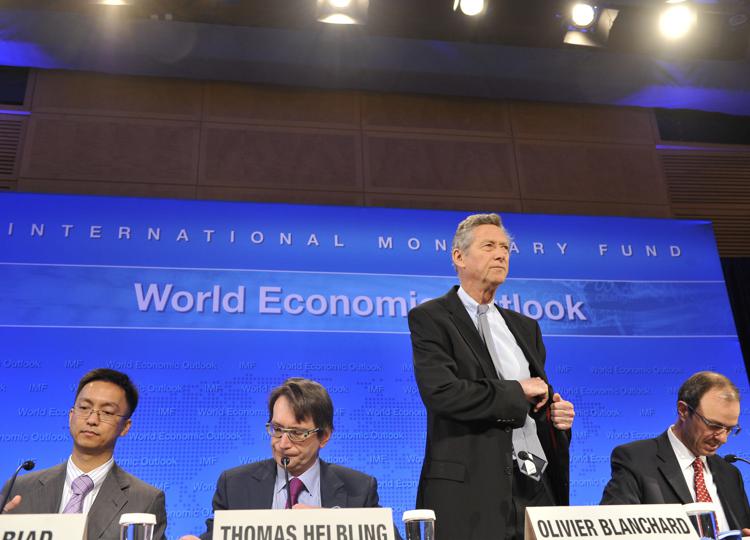 Il capo economista del Fondo Monetario Internazionale Olivier Blanchard (Xinhua)