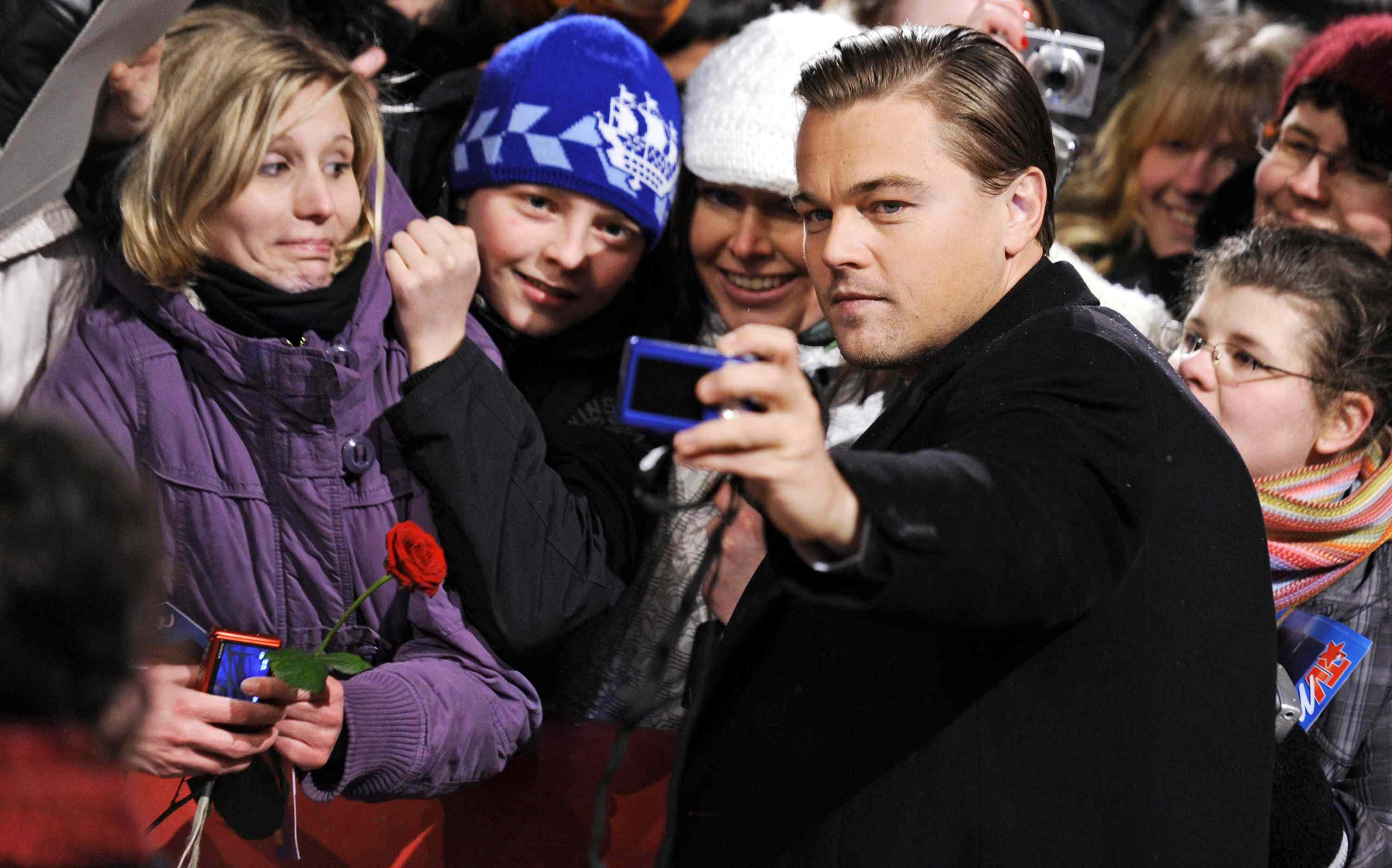 Leonardo DiCaprio al Festival di Berlino del 2010 (Foto Infophoto)