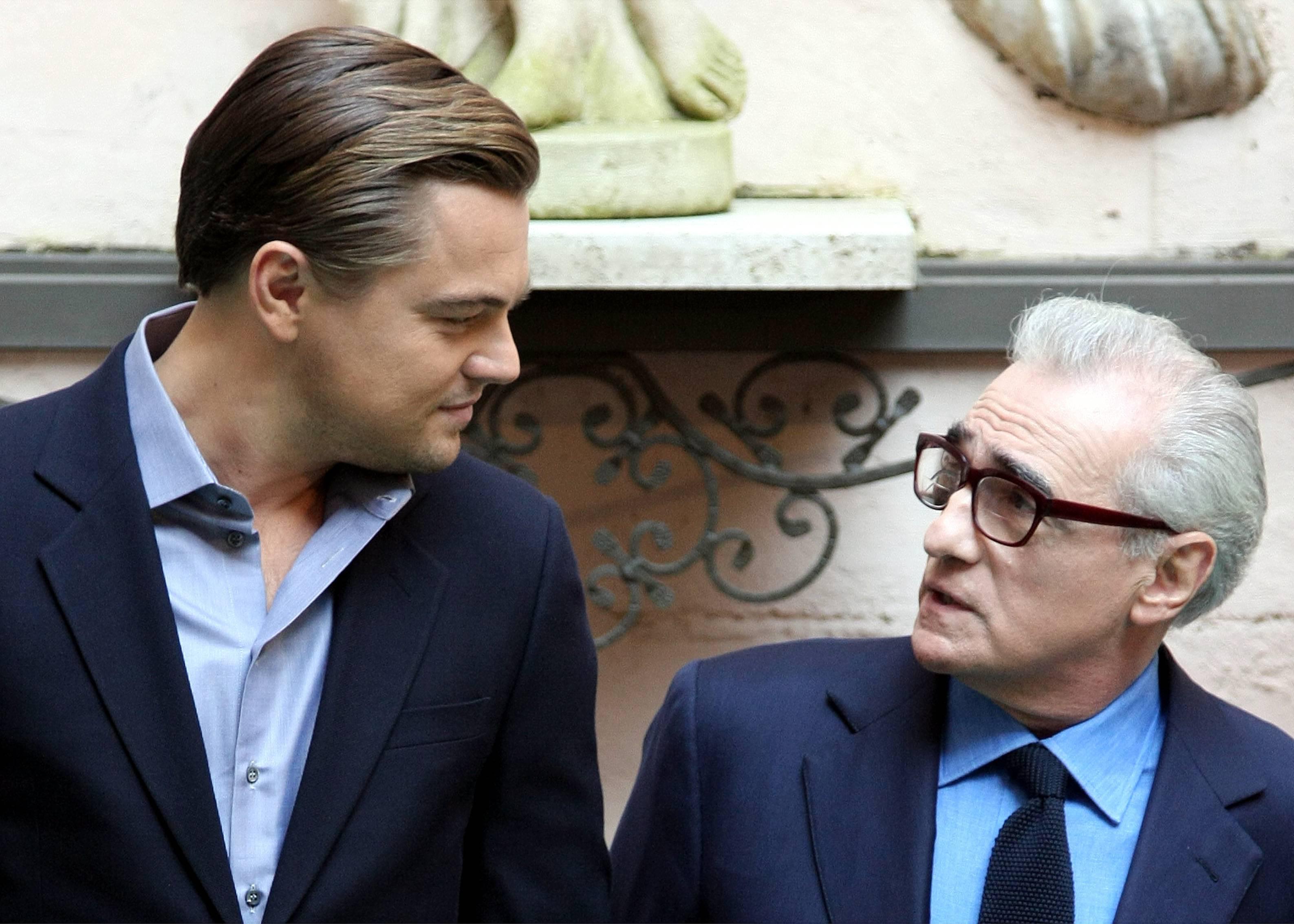 Leonardo DiCaprio con Martin Scorsese (2010 - Foto Infophoto)