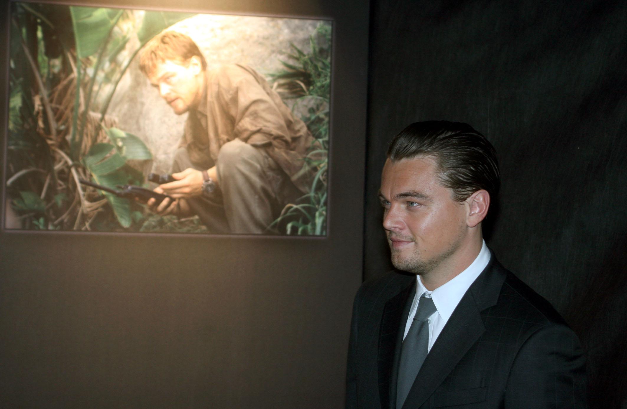 Leonardo DiCaprio presenta 'Blood diamond' (2006 - Foto Infophoto)
