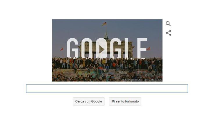 Muro di Berlino, anche Google ricorda la caduta
