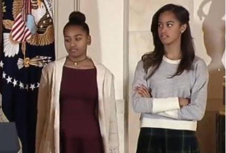 Le figlie di Obama, Malia e Sasha - (foto da twitter)