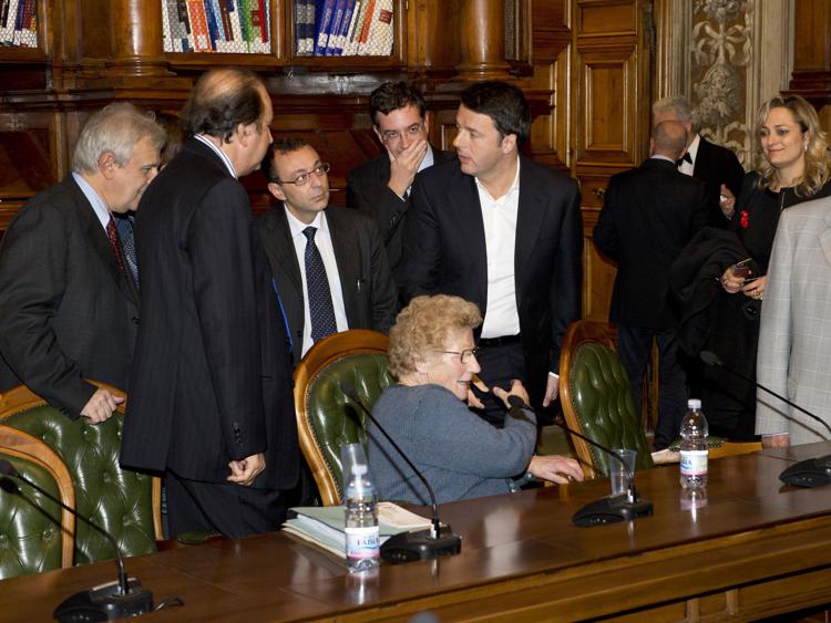 Renzi incontra i familiari delle vittime di amianto (foto Flickr/Palazzo Chigi)