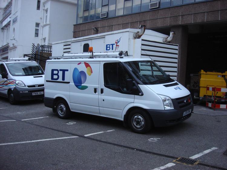 Mezzi di servizio di British Telecom (Wikimedia.org).