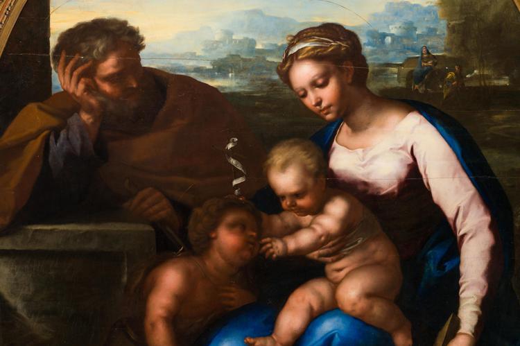 'Sacra Famiglia con San Giovannino' di Luca Giordano