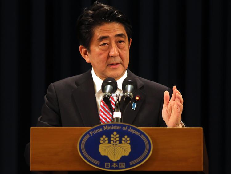 Il primo ministro giapponese Shinzo Abe.  - (INFOPHOTO)