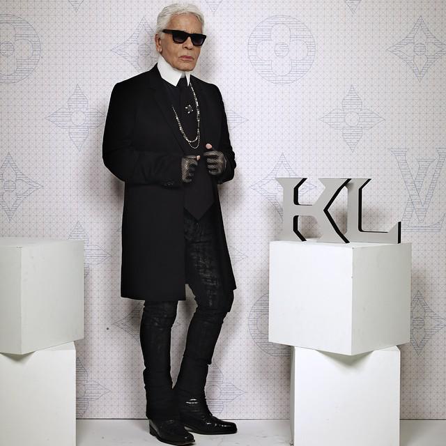 Lo stilista Karl Lagerfeld