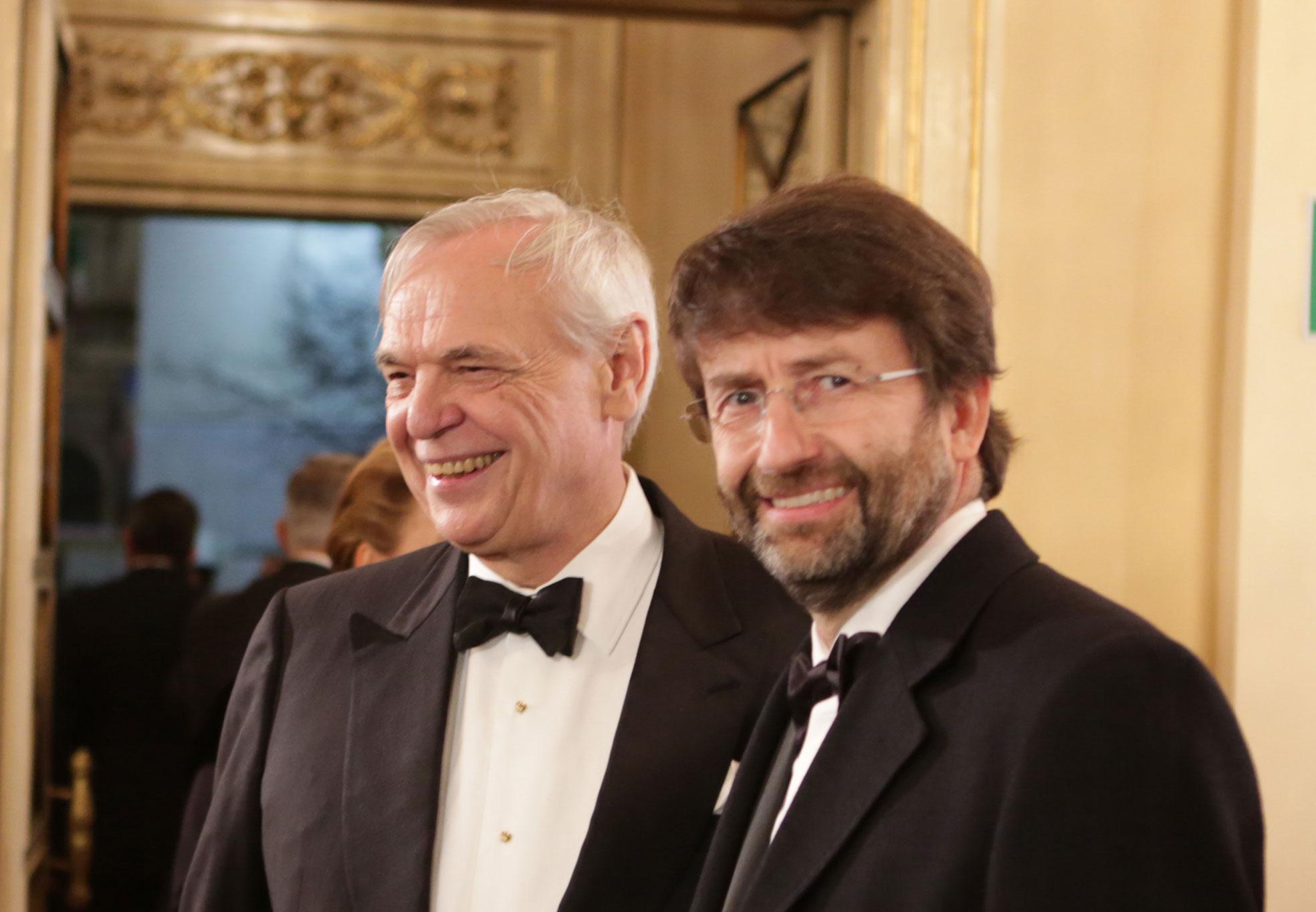 Il ministro Dario Franceschini con il sovrintendente Alexander Pereira (Brescia/Amisano © Teatro alla Scala)