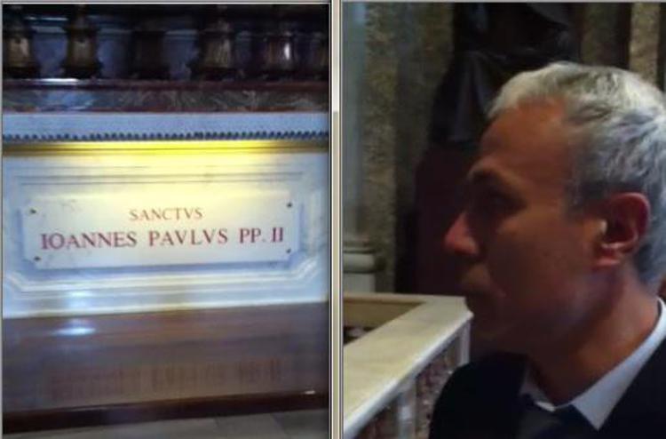 Ali Agca visita la tomba di papa Wojtyla/esclusiva Adnkronos: