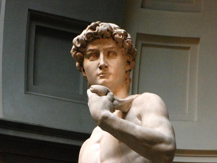 Particolare del David di Michelangelo (Foto Wikipedia)