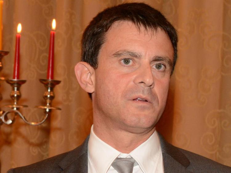 Il premier francese Manuel Valls - INFOPHOTO