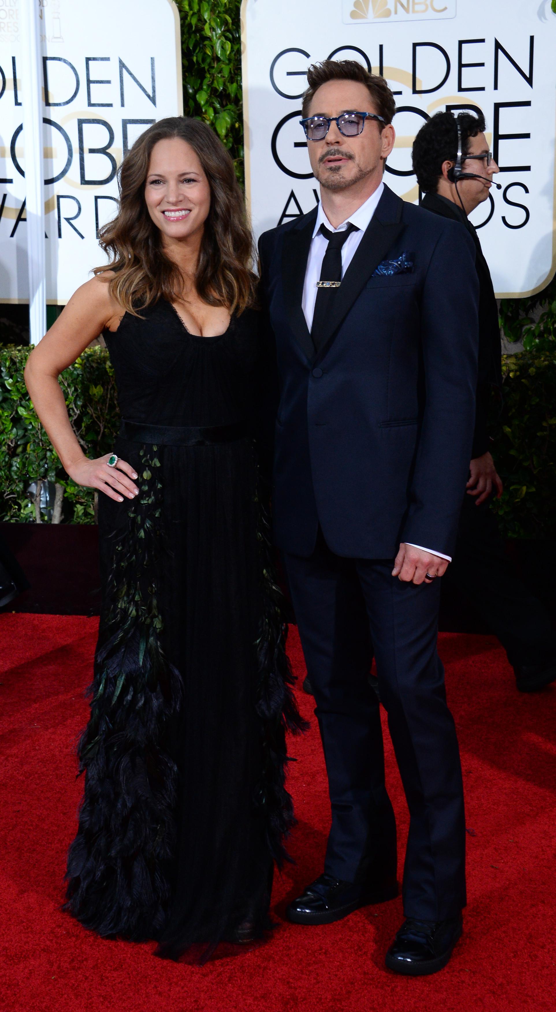 Susan Downey and actor Robert Downey Jr. - Infophoto