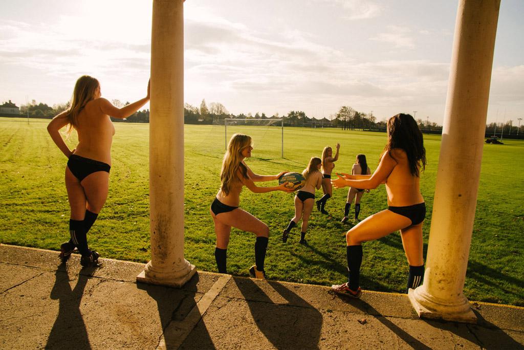 La squadra femminile di rugby dell'Università di Liverpool