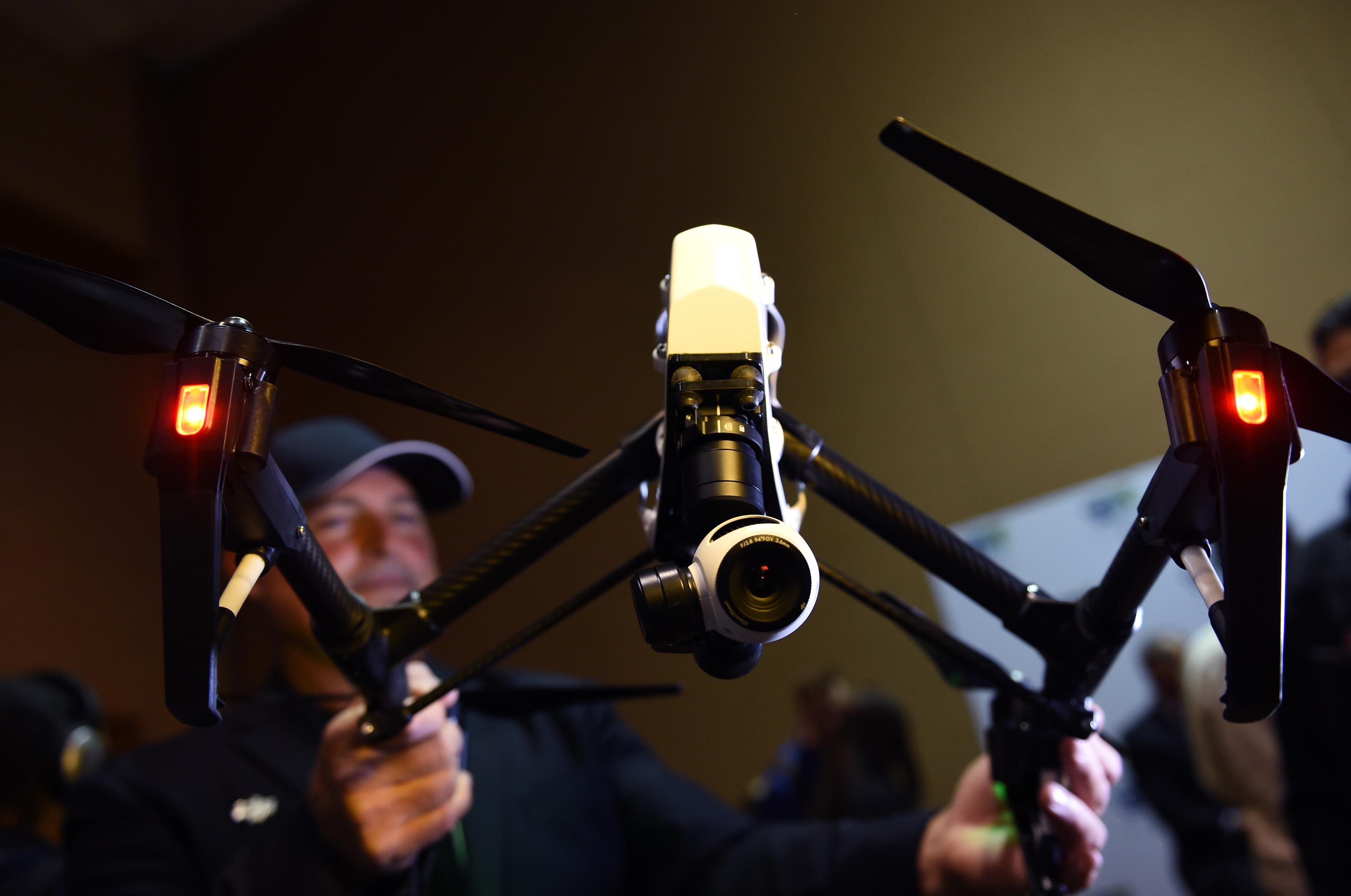 Il drone Dji Inspire 1 (Infophoto)