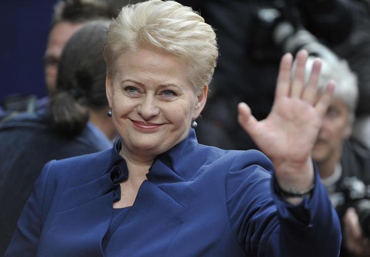 La presidente della Lituania Dalia Grybauskaite (Infophoto)