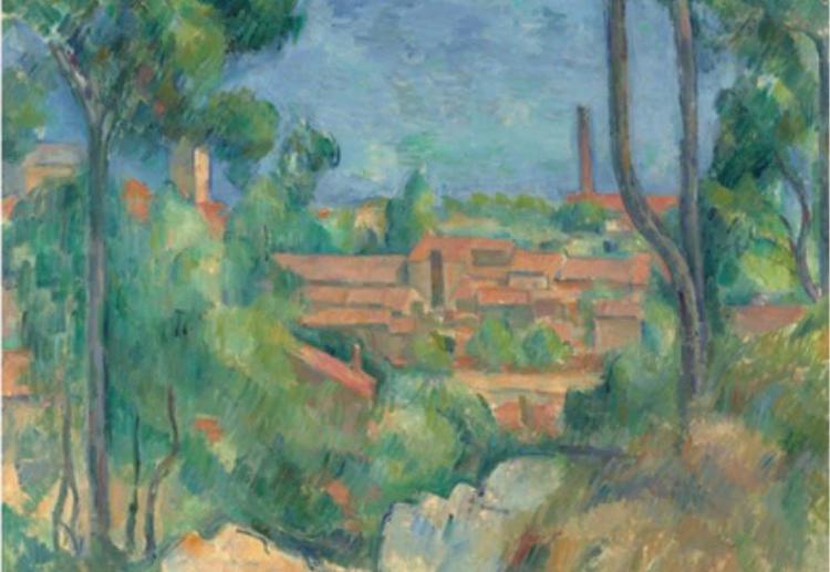 'Vue sur l'Estaque et le Château d'If' di Paul Cezanne 
