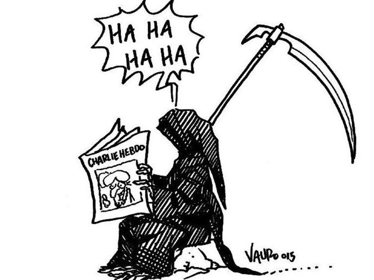 Francia: in una vignetta di Vauro la strage a Charlie Hebdo