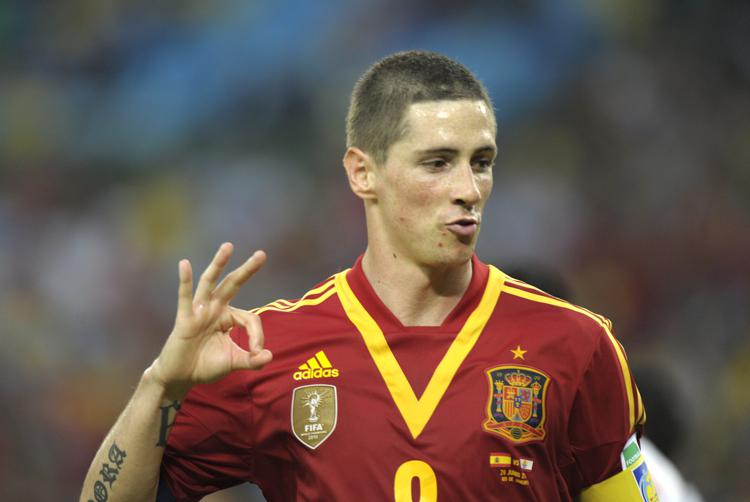 Fernando Torres con la maglia della nazionale spagnola  - INFOPHOTO