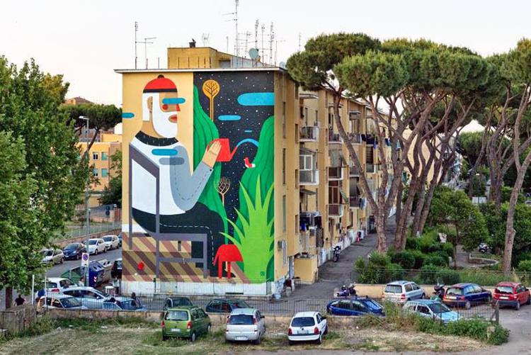 Studenti e street artist al lavoro per dare nuova vita a San Basilio, riparte a Roma il progetto 'SanBa'
