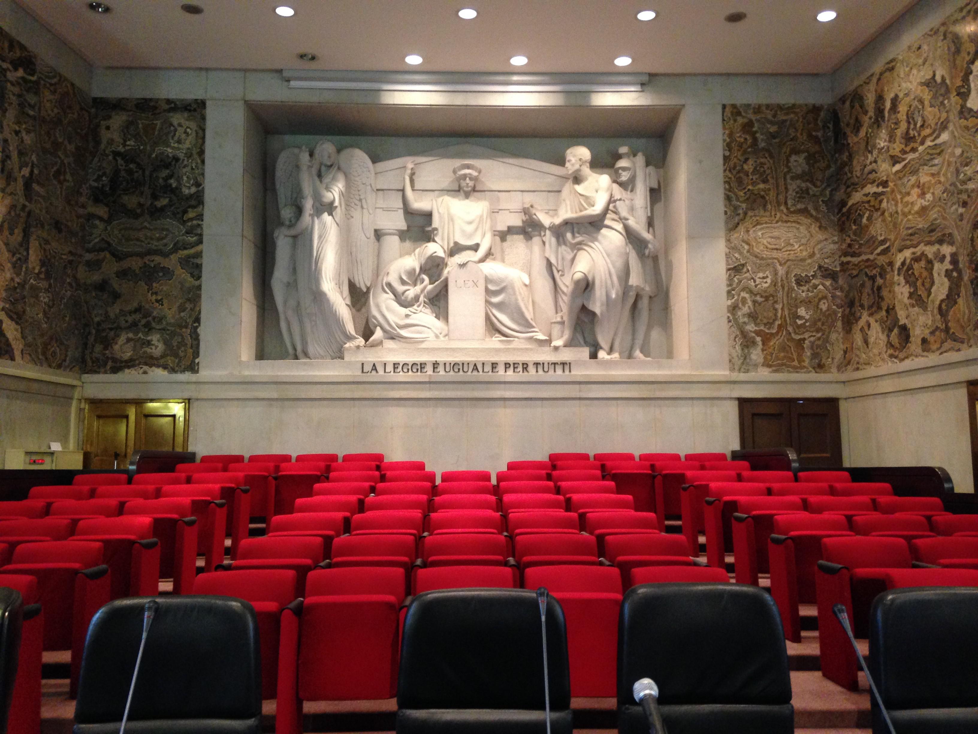 Aula magna Tribunale Milano