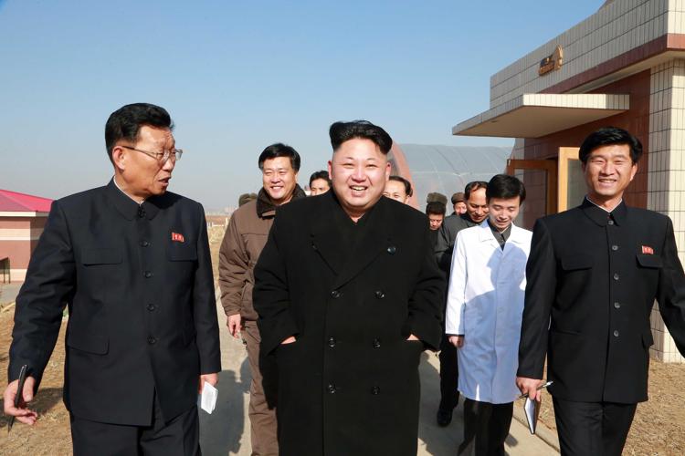 Il leader nordcoreano Kim Jong Un (Foto Infophoto)