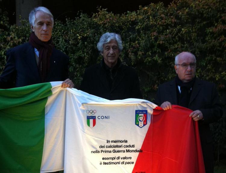 Giovanni Malagò, Gianni Rivera e Carlo Tavecchio - (foto Adnkronos)