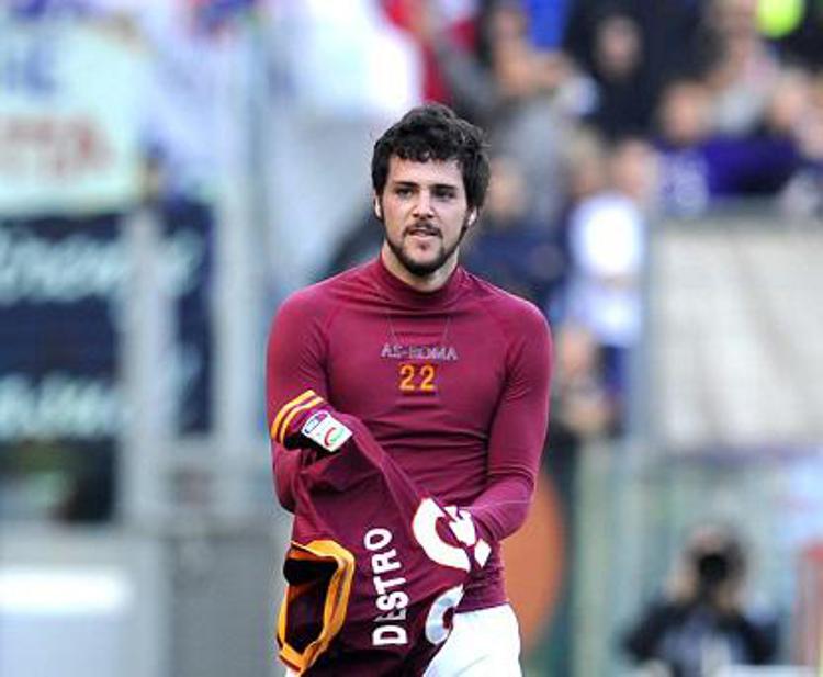Mattia Destro con la maglia della Roma (Foto Infophoto) - INFOPHOTO