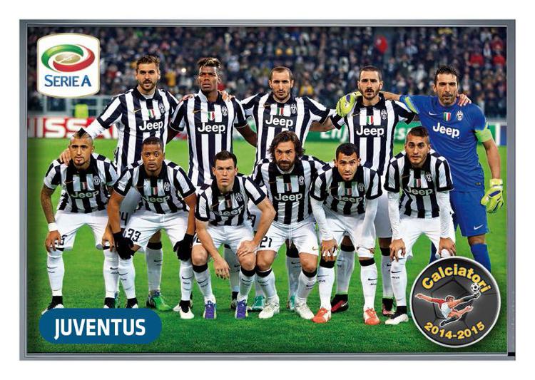 Panini Calciatori 2014-15, Juventus campione d'inverno