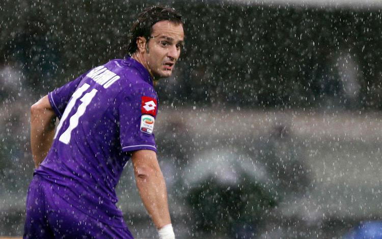 Alberto Gilardino con la maglia della Fiorentina. (Infophoto)  - INFOPHOTO