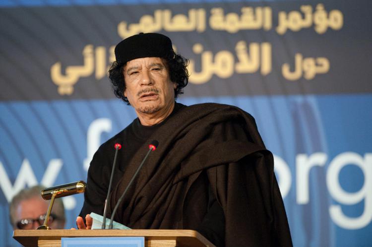 Il colonnello Miammar Gheddafi