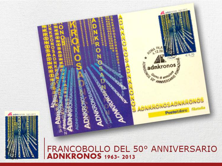 Filatelia: venduti oltre 2 mln copie francobollo per i 50 anni di Adnkronos