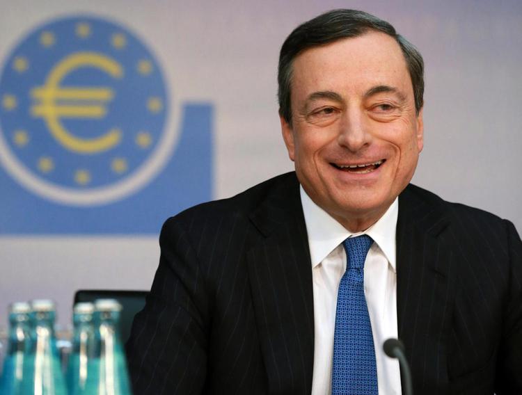 Mario Draghi, presidente della Bce (Infophoto)