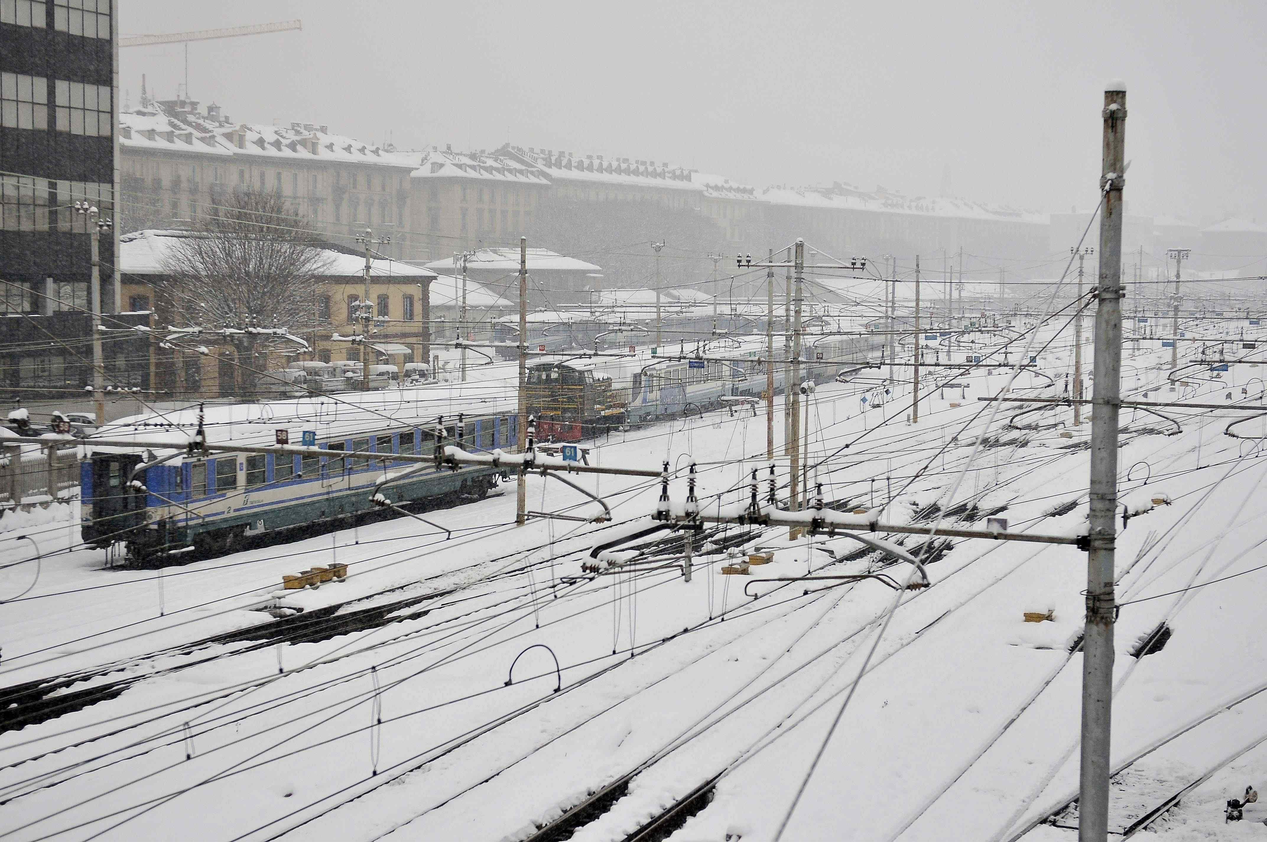 Disagi per la circolazione dei treni al nord(Foto Infophoto)