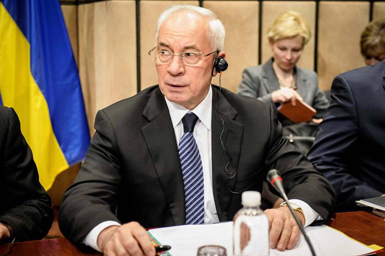 L'ex premier ucraino Mykola Azarov (Foto Infophoto)