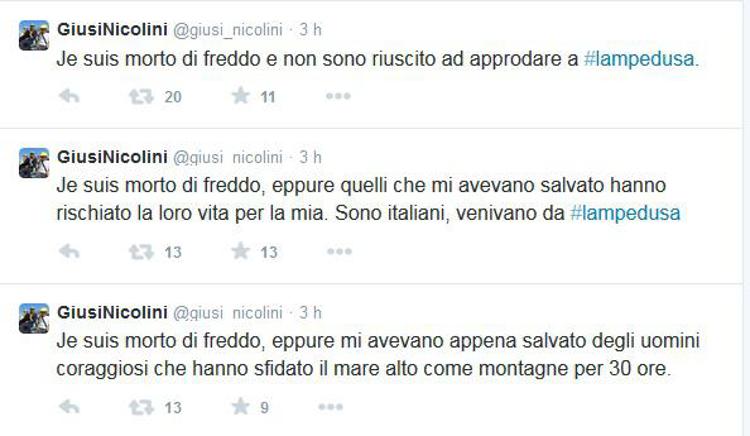 I tweet del sindaco Giusi Nicolini