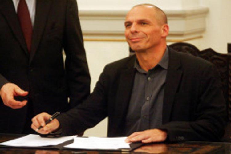 Il ministro delle Finanze greco Yanis Varoufakis (Infophoto). - INFOPHOTO