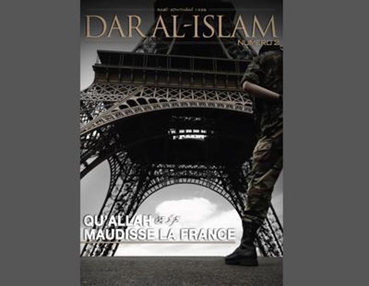 La copertina della rivista online dell'Is, 'Dar al-Islam'