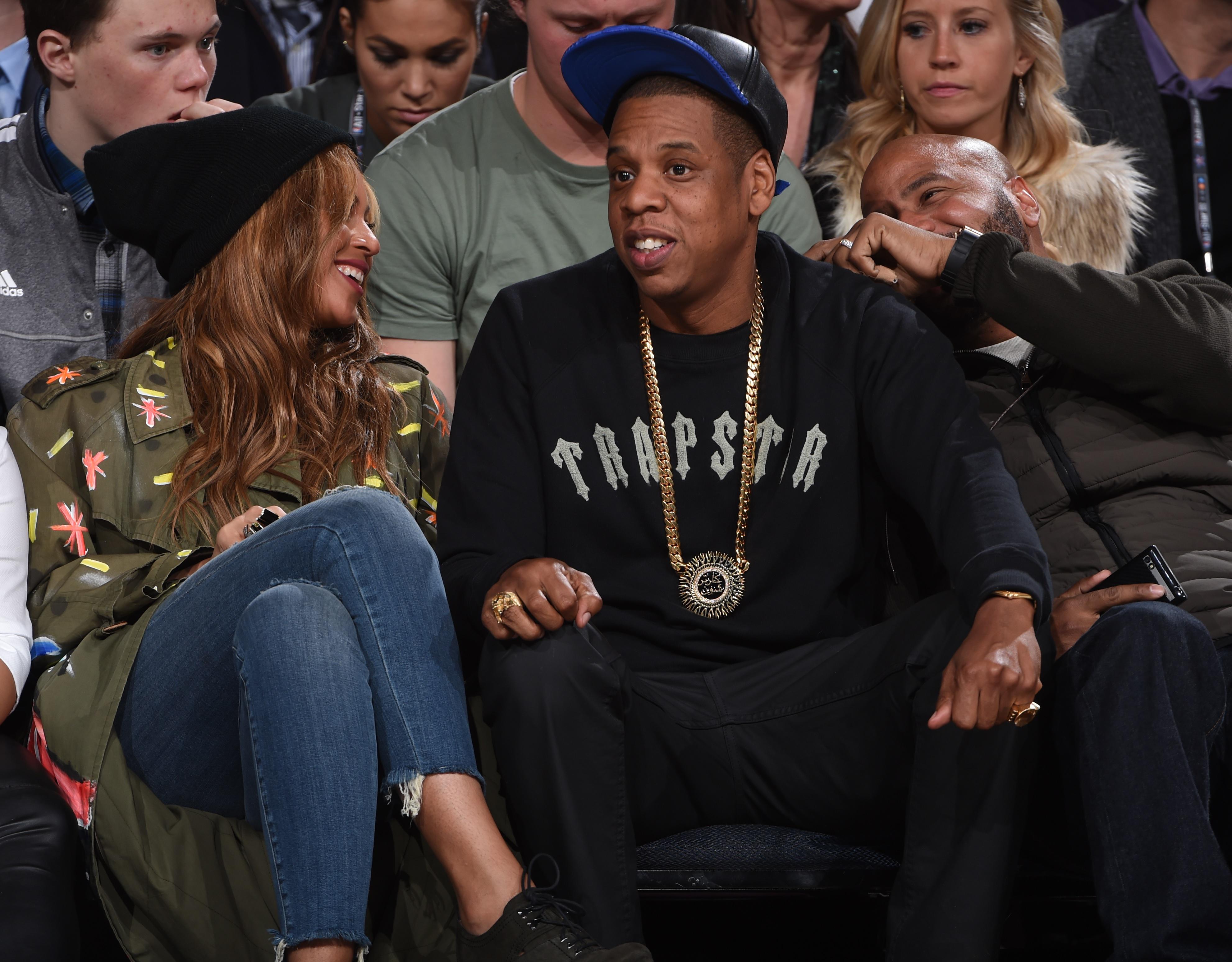 Beyonce e Jay Z (NBAE via Getty Images)
