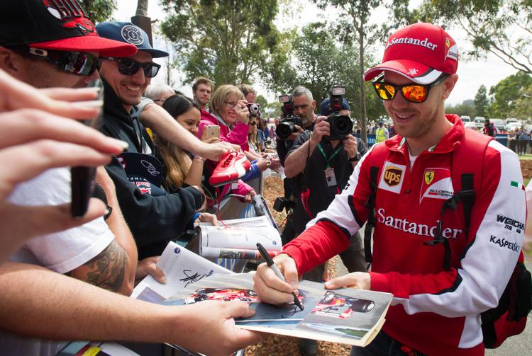 Sebastian Vettel, pilota Ferrari, a Melbourne (Foto Infophoto)   - INFOPHOTO
