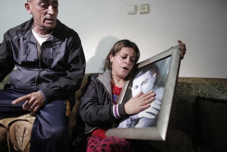 I genitori del ragazzo palestinese ucciso dall'Is - (AFP)
