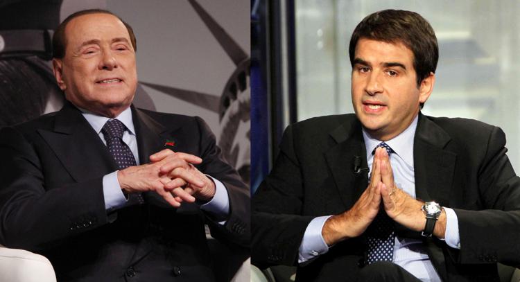 Silvio Berlusconi e Raffale Fitto (foto Ravagli/Infophoto)