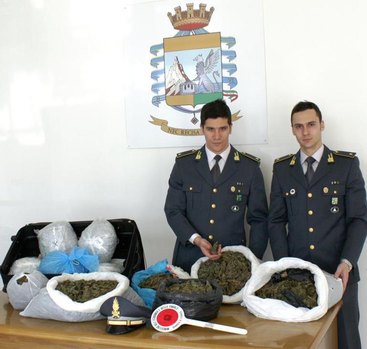 Rimini: Guardia di Finanza sequestra 14 kg di marijuana, pusher arrestato