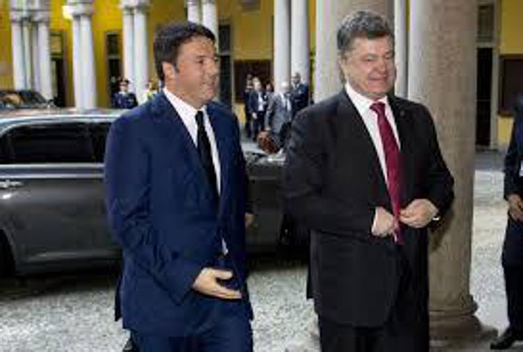 Matteo Renzi e Petro Poroshenko