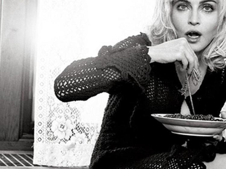 La foto che Madonna ha allegato al suo tweet sulla pasta