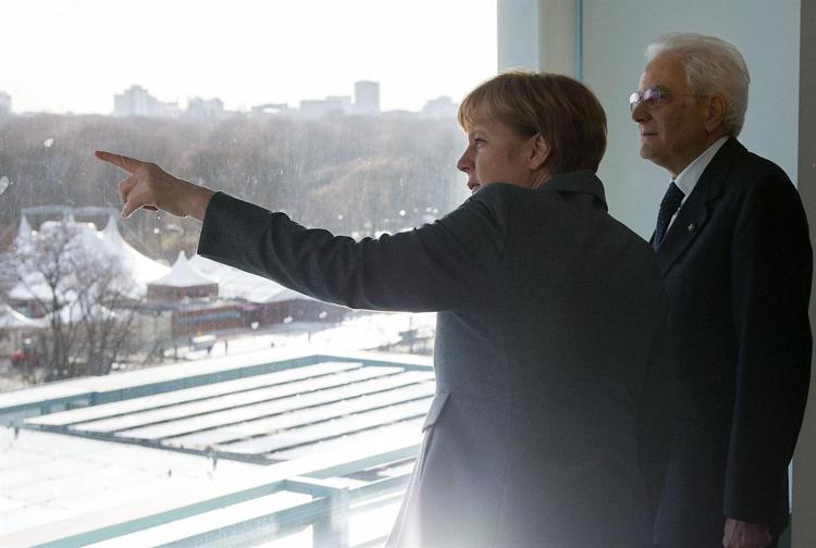 Angela Merkel e Sergio Mattarella (Foto Quirinale)