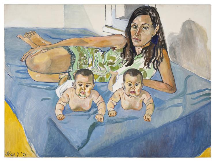 Alice Neel'Nancy and the twins', 1971