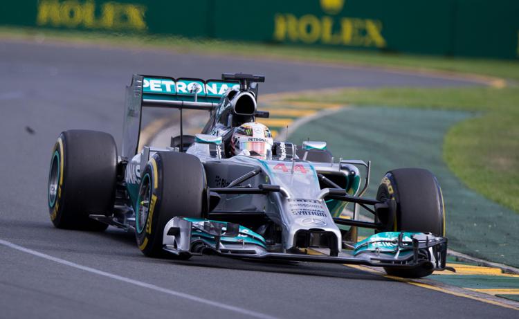 La Mercedes di Lewis Hamilton (foto Xinhua) - XINHUA