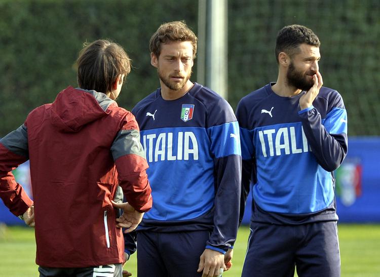 Claudio Marchisio con Antonio Conte (Foto Infophoto) - PAOLO RATTINI/PEGASO NEWSPORT