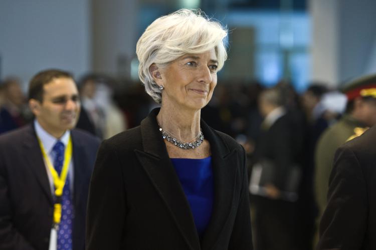 Christine Lagarde, direttore generale del Fondo Monetario Europeo (Afp Photo)