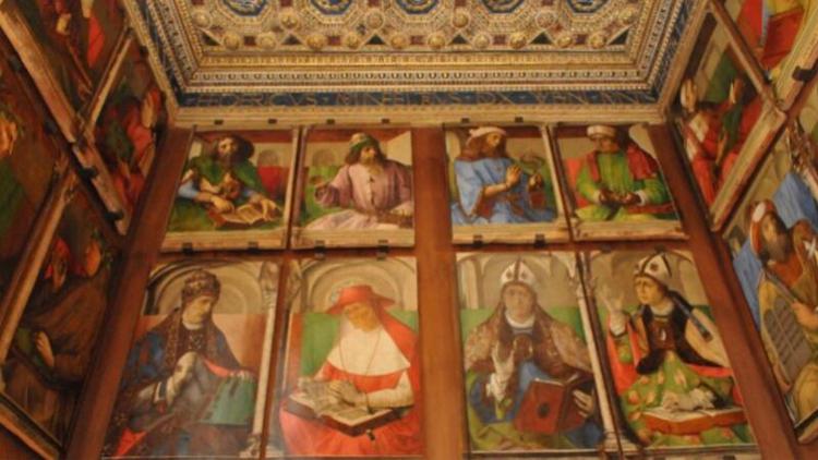 Urbino, gli uomini illustri dello Studiolo di Federico da Montefeltro
